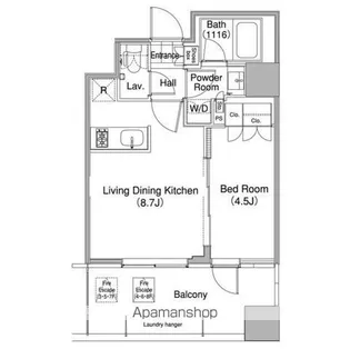 コンフォリア東池袋WEST【8階】の間取り