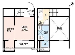 Creanjyu suzu【1階】の間取り