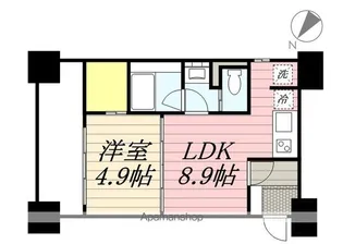 ビエラコート博多駅前【910号室】の間取り