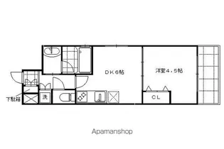 ベラジオ京都鞍馬口【1階】の間取り