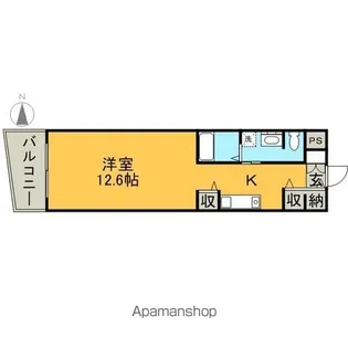 ベルドミール橘【3階】の間取り