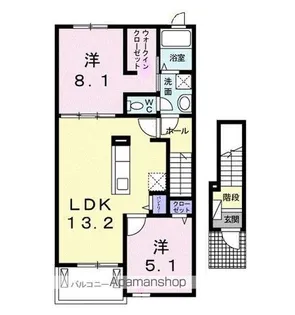 ルーベル太田D【2階】の間取り