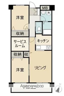 エフライフ【202号室】の間取り