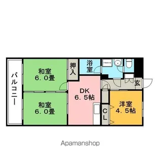 新生マンション広又【403号室】の間取り