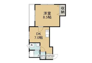 コーポ前田【302号室】の間取り