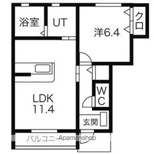 RKYコーポレーション【1階】の間取り