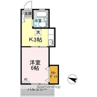 ピュアハイツ生野【3階】の間取り