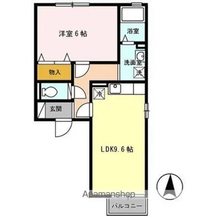 クラレンスホワイト Ⅰ・Ⅱ【2階】の間取り