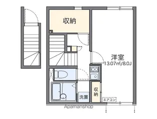 レオネクストソレイユ 井堀【203号室】の間取り