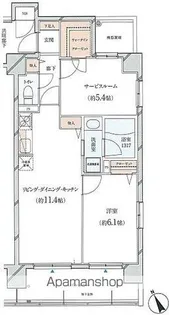 AVENUE静岡茶町【404号室】の間取り