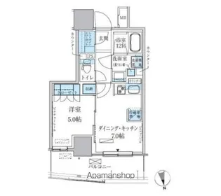 パークアクシス上野松が谷【11階】の間取り