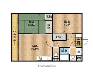 クラウドⅡ【3階】の間取り