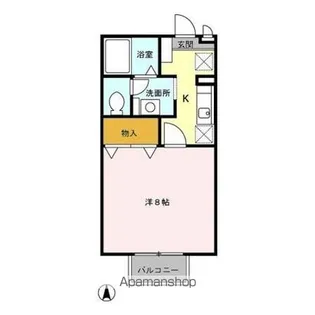 1Kの間取り画像