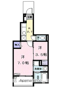 ベルドゥーラ【1階】の間取り
