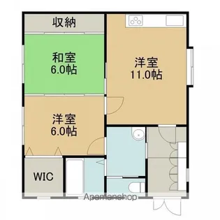 サンハイツ【2階号室】の間取り