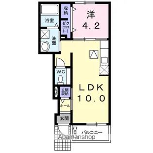 グレイス アンサーテ【1階】の間取り