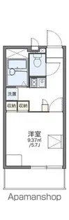 レオパレス月隈南【310号室】の間取り