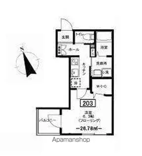 メゾンブラッシュ代々木上原【2階】の間取り