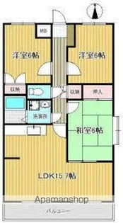 ボヌール21【1階】の間取り