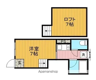 シャトーイン蛍池Ⅱ【2階】の間取り