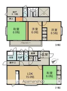 広島県広島市西区古江東町【一戸建】の間取り