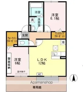 パストラル楠【1階】の間取り