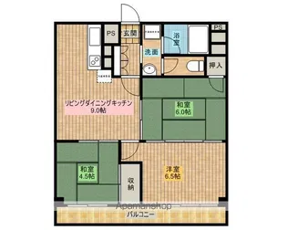 八王子スカイマンション【204号室】の間取り