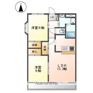 サンフォレスト壱番館【1階】の間取り