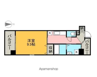 CASTELLO LUSSO【201号室】の間取り