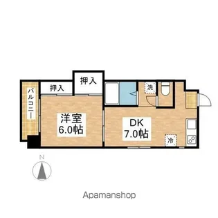 シティライフ栄【7階】の間取り