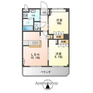 ベルファミーユ1【2階】の間取り