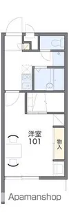 レオパレスウラシⅡ【1階】の間取り