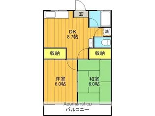 リーブルオトロⅠ【2階】の間取り