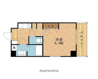 グランロード都島【402号室】の間取り