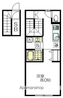 (仮称)四谷3丁目計画【202号室】の間取り