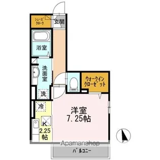 サンライズ柄沢東館【1階】の間取り