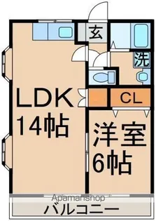ビレッジむさし【1階】の間取り