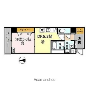 ベルフォーレイガ【3階】の間取り