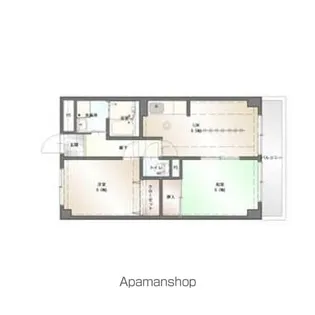 THE WINGS(協力)【3階】の間取り