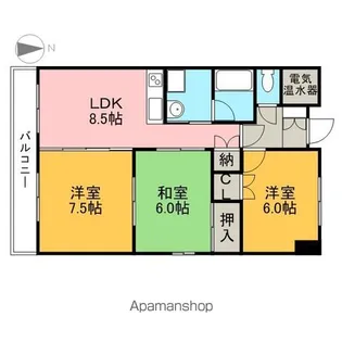 ラ・ミノール【4階】の間取り