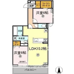 アルモ ギオーネ【2階】の間取り