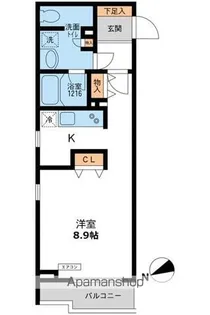 パシフィックコート目黒南【1階】の間取り