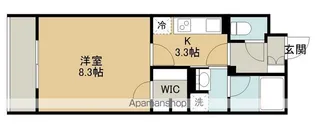 クレスト【303号室】の間取り