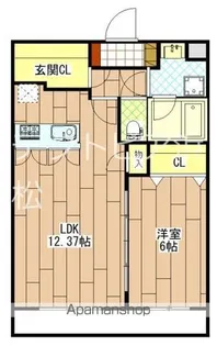 SUPREME ASADA【1階】の間取り