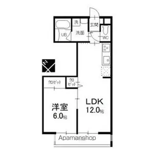 愛知県清須市花水木1丁目【アパート】の間取り