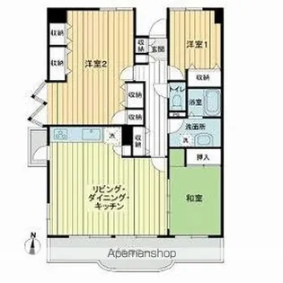 チェリーガーデン2号棟【4階】の間取り