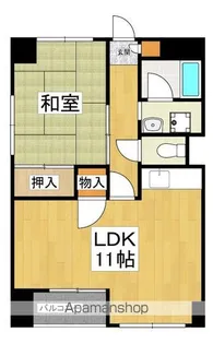 ジーフラット堺【401号室】の間取り