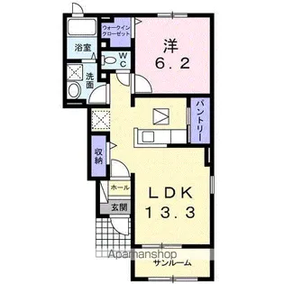 サングレイスA【1階】の間取り
