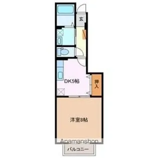 グリーンタウン壱番館【1階】の間取り