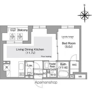 コンフォリア・リヴ文京護国寺【1階】の間取り